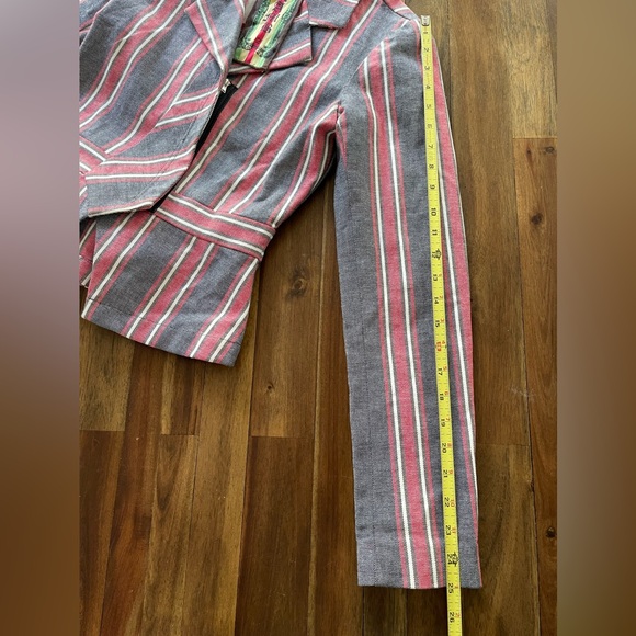 L.A.M.B. blazer gray and red stripe size 2 - Picture 14 of 16